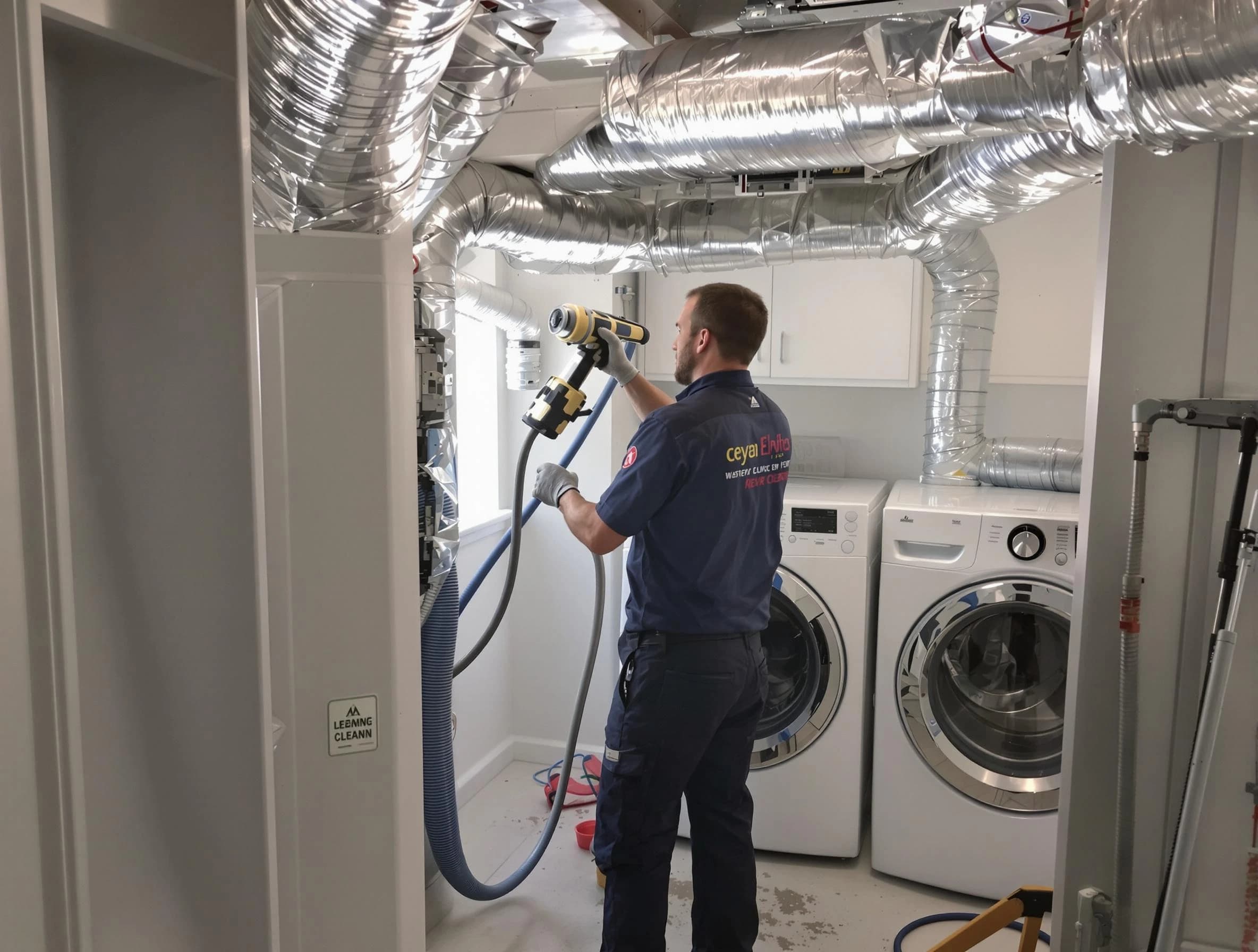 Hanceville Dryer Vent Cleaning specialist using advanced equipment for thorough duct cleaning in Hanceville