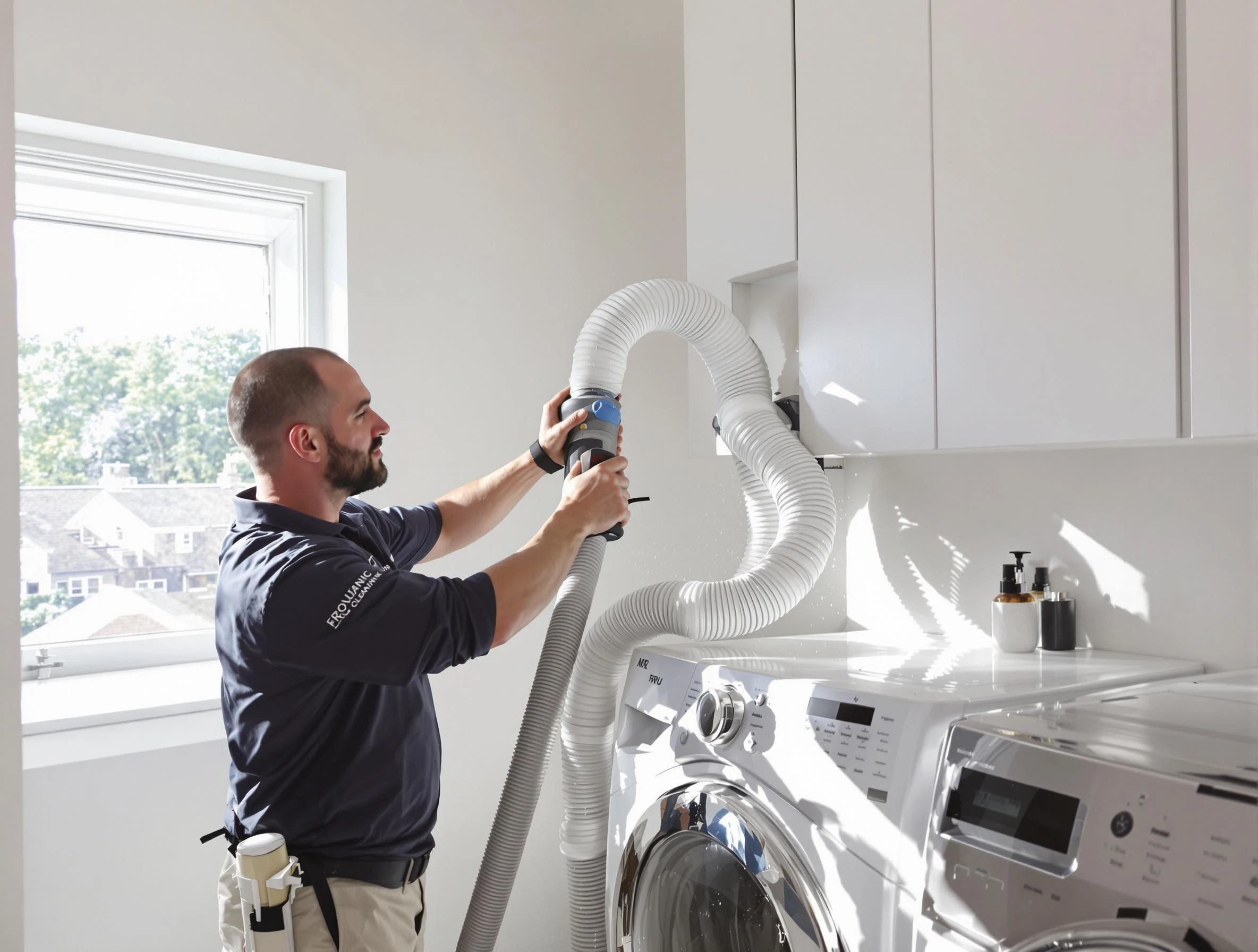 Certified Hanceville Dryer Vent Cleaning technician performing dryer vent cleaning in Hanceville